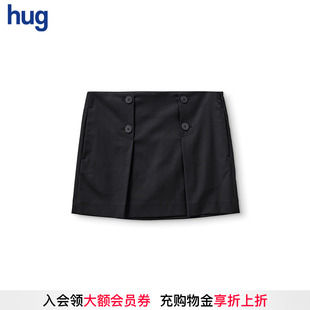 hug新款 GARMENT 哥本哈根純色雙排扣mini半身裙 THE 限時5折