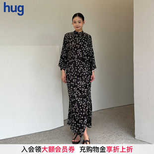 YANG 连衣裙 Gui 中式 纽扣系带短袖 2026早春新款 SAMUEL hug