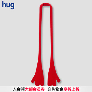 2025秋冬新款 YES hug 羊毛纯色保暖针织围巾手套 凹是