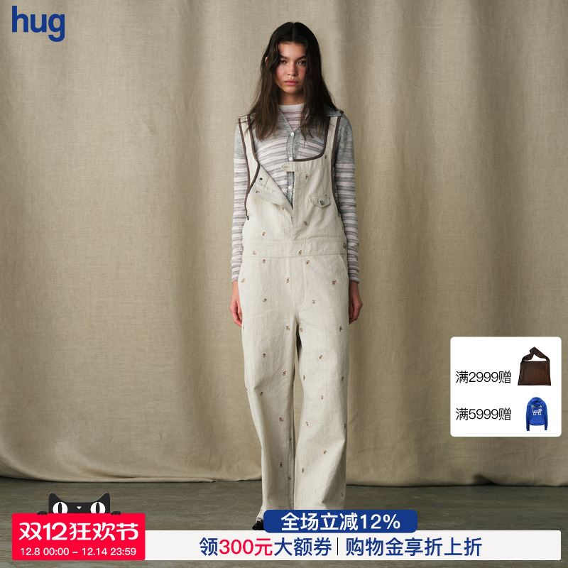 珀斯刺绣背带裤2025新款