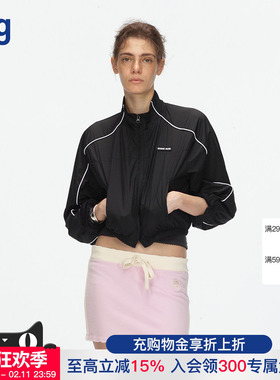 【ECHOADE】hug 2025时髦运动轻薄撞色拼接短款收腰外套