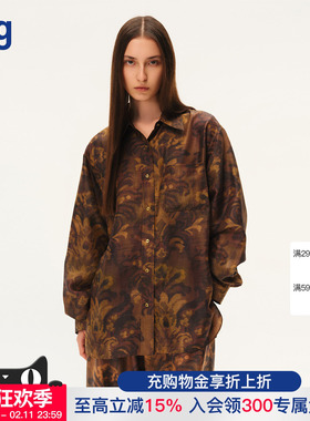 【INTO THE EAST】hug 2026早春新茛苕油彩翻领衬衫 intotheeast