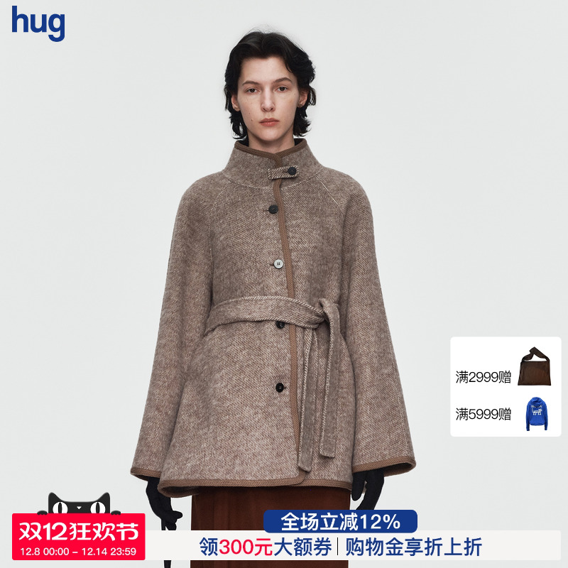 AETNAPROJECT毛绒高领中长款外套