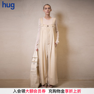 2025春夏新款 hug 復古休閑背帶長褲 UMAWANG