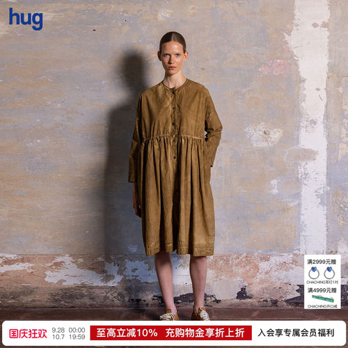 【UMAWANG】hug 2026新款复古做旧单排扣夹克上衣