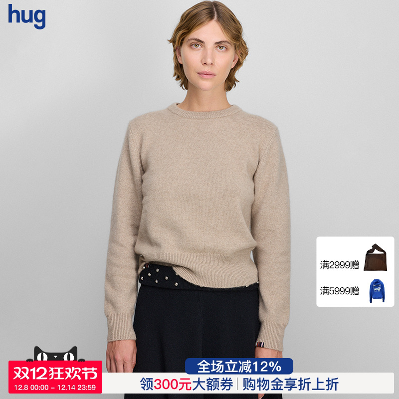 25秋冬新款圆领长袖针织套头衫