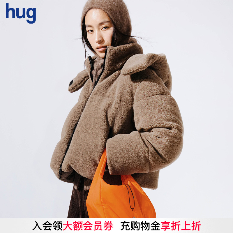 COMMXNCOMMXN羊羔绒面包鹅绒服