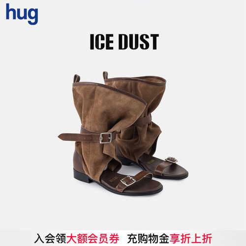ICEDUST做旧擦色堆堆凉靴