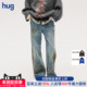 ICE 长裤 DUST hug 2025秋冬新款 做旧蕾丝牛仔裤 icedust