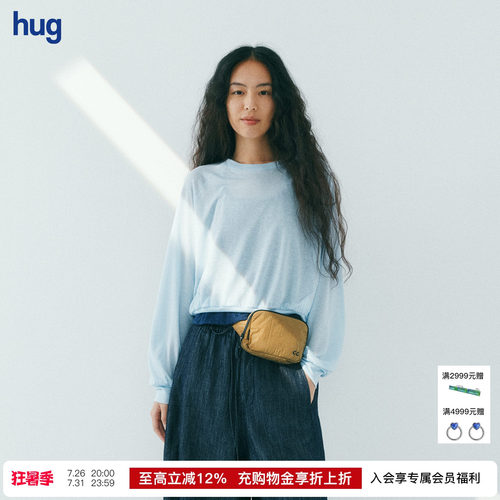 COMMXNCOMMXN轻透蝙蝠袖T恤罩衫