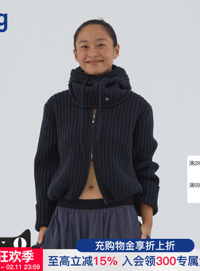 【COMMXN COMMXN】hug2025秋冬新度假系列假日粗针织羊毛开衫外套