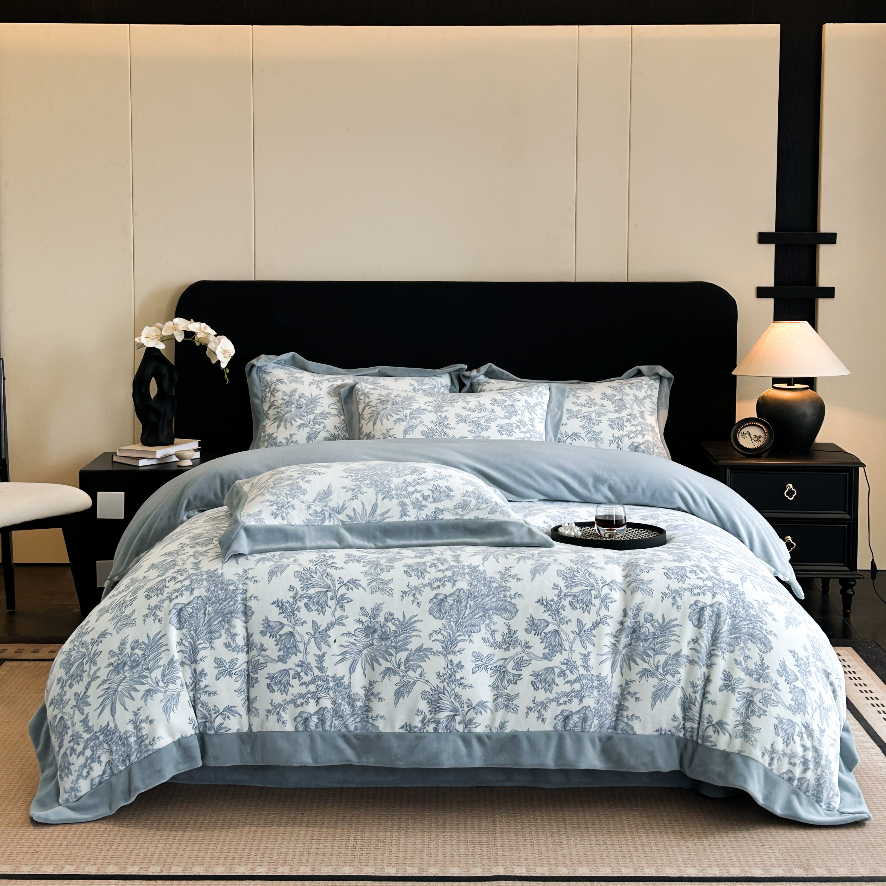 2025新款加厚牛奶绒法式四件套