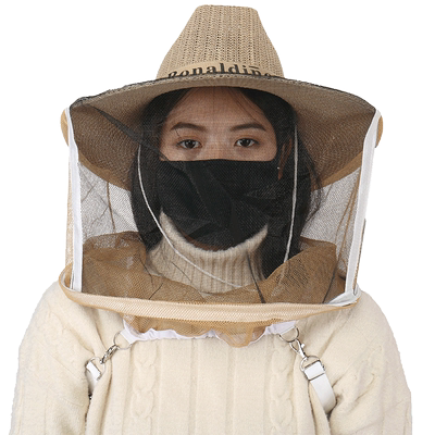 牛仔防蜂帽加厚养蜂帽