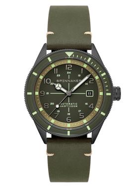 英国SPINNAKER三角帆CAHILL自动机械手表潜水复古夜光防水5064