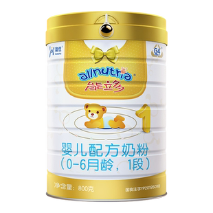 澳优能立多新生婴儿1段800g*6罐配方奶粉opo小分子能力多婴儿奶粉