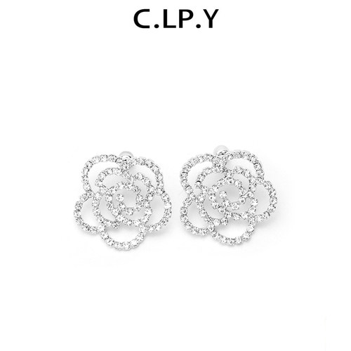 花朵原创设计风百搭小耳环