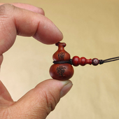 雷击枣木小葫芦木雕迷你简约平安装 饰福禄汽车钥匙手机绳优盘吊坠