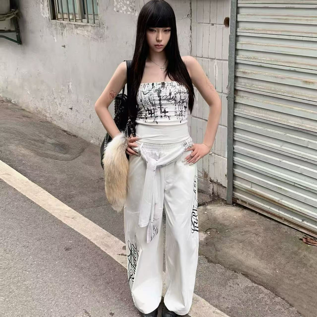 【TR】进口金岛狐 真狐狸毛大尾巴个性简约高档毛绒挂饰