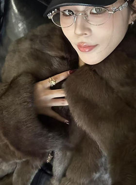 【TR】“奢香夫人”农夫色长毛兔中古风皮草2026超火皮草外套女