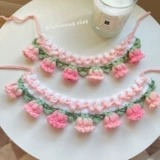 Шарф, трикотажный слюнявчик, нагрудник, чокер, галстук-бабочка, милый декор