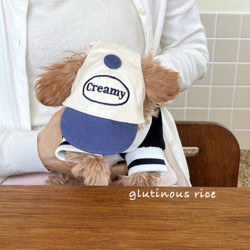 宠物狗狗遮阳帽INS韩国拼色鸭舌帽猫咪帽子太阳帽棒球帽小型犬