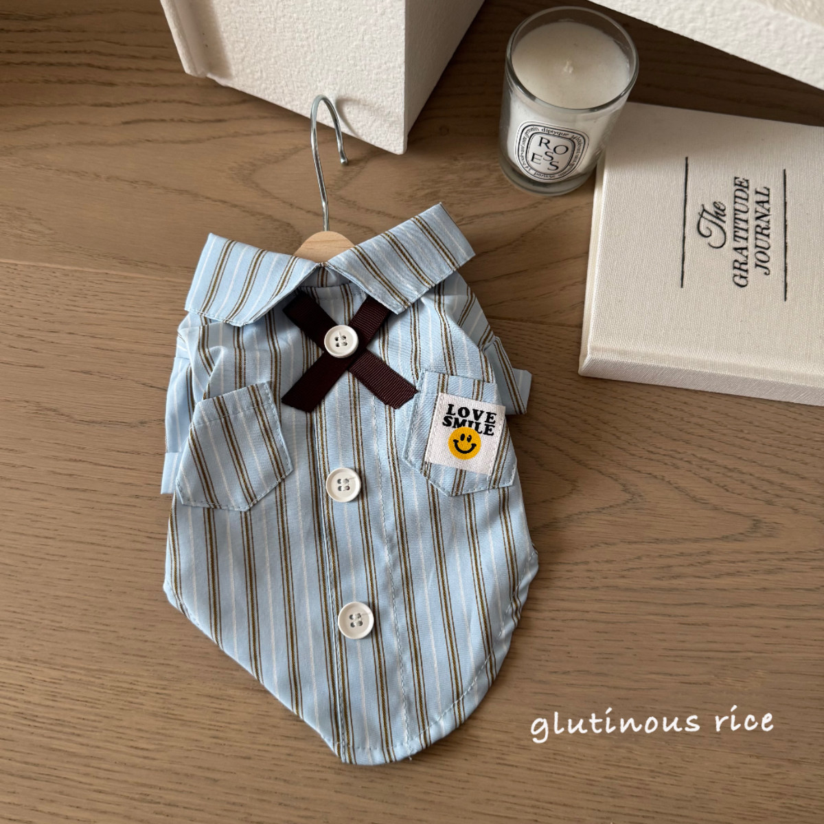 狗狗衣服早秋新款衬衫条纹帅气绅士背心宠物猫咪小型犬比熊泰迪