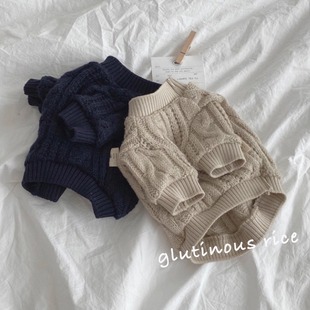 秋冬慵懒毛衣狗狗衣服韩版ins猫咪宠物服饰泰迪比熊博美保暖两脚