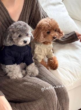 新款秋冬慵懒毛衣狗狗衣服猫咪宠物服饰泰迪比熊约克夏博美雪纳瑞