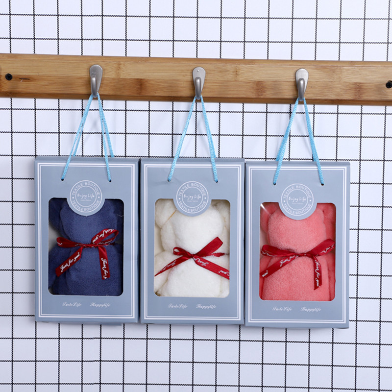 小熊毛巾伴手礼珊瑚绒儿童婚庆伴手礼品回礼喜铺礼物礼盒