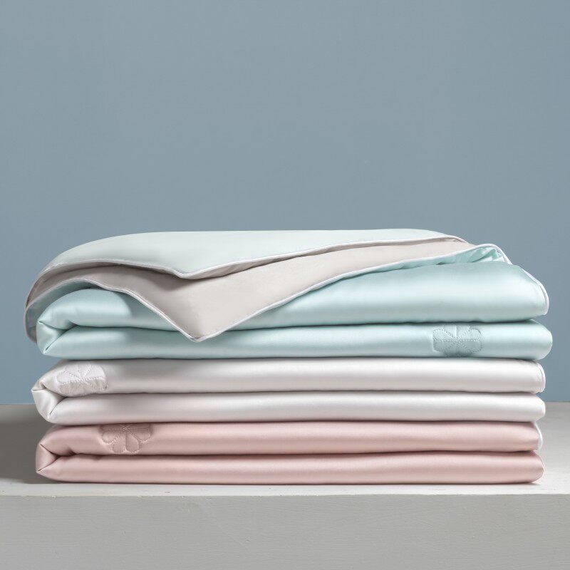 A类凉感冰丝空调被夏凉被四件套夏季单人真丝夏天薄款被子可机洗