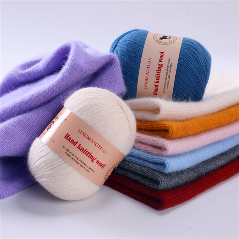 羊绒线围巾线26支4股中粗全羊绒毛线团编织DIY围脖材料球手工
