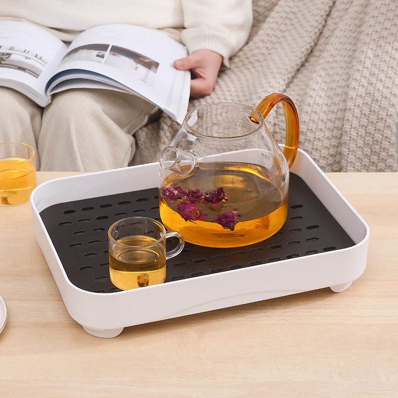 日式茶盘家用2024新款小型轻奢现代放茶杯简易茶具储水式沥水托盘,餐饮具,茶盘,淘宝优惠券,粉丝福利购,淘宝优惠卷