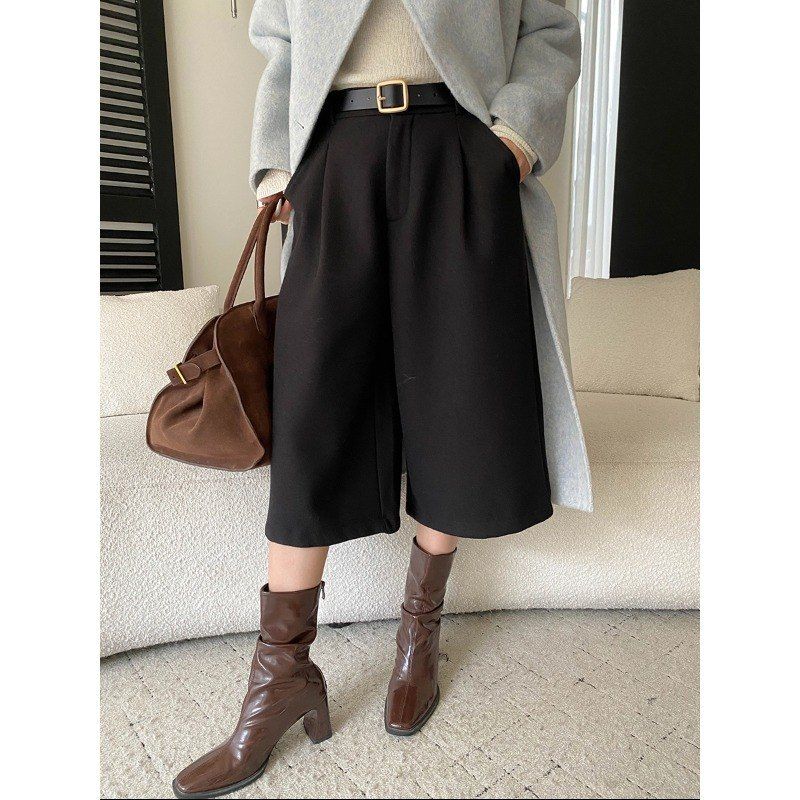 腔调压褶高腰司南博主调性时髦