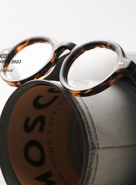 MOSCOT玛士高美国 FOYGEL 2023新款近视玳瑁男女板材眼镜圆框架