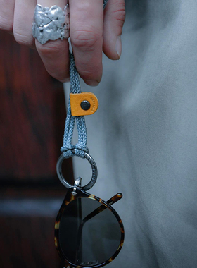 Diffuser新款日本进口亚麻线潮流配饰墨镜吊绳近视眼镜项链挂坠