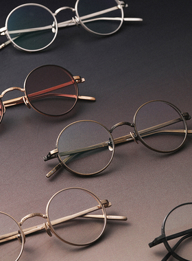 Matsuda松田M3087日本手造文艺复古圆框钛金属近视眼镜架正品授权