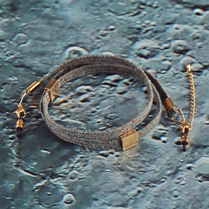 DIFFUSER新款日本进口生态丝绸宽版文艺时尚手链眼镜防丢挂脖吊绳