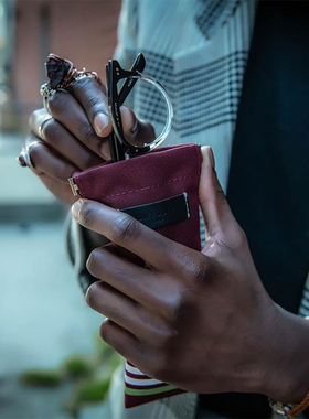 Diffuser新品设计师品牌日本进口棉帆布包简约文艺便携眼镜收纳袋