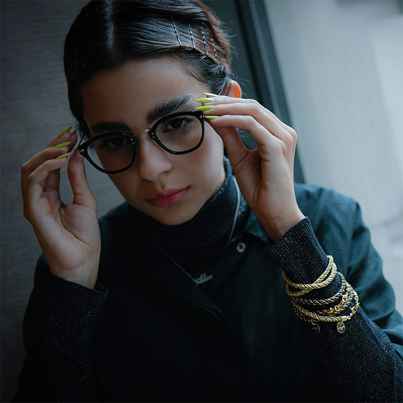 DIFFUSER新品日本进口丝绒材质18K镀金手链饰品眼镜防丢链挂绳