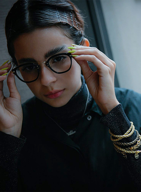 DIFFUSER新品日本进口丝绒材质18K镀金手链饰品眼镜防丢链挂绳