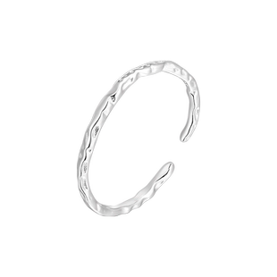 ACC糖纸戒指女925纯银轻奢小众设计感尾戒时尚个性食指戒素圈指环