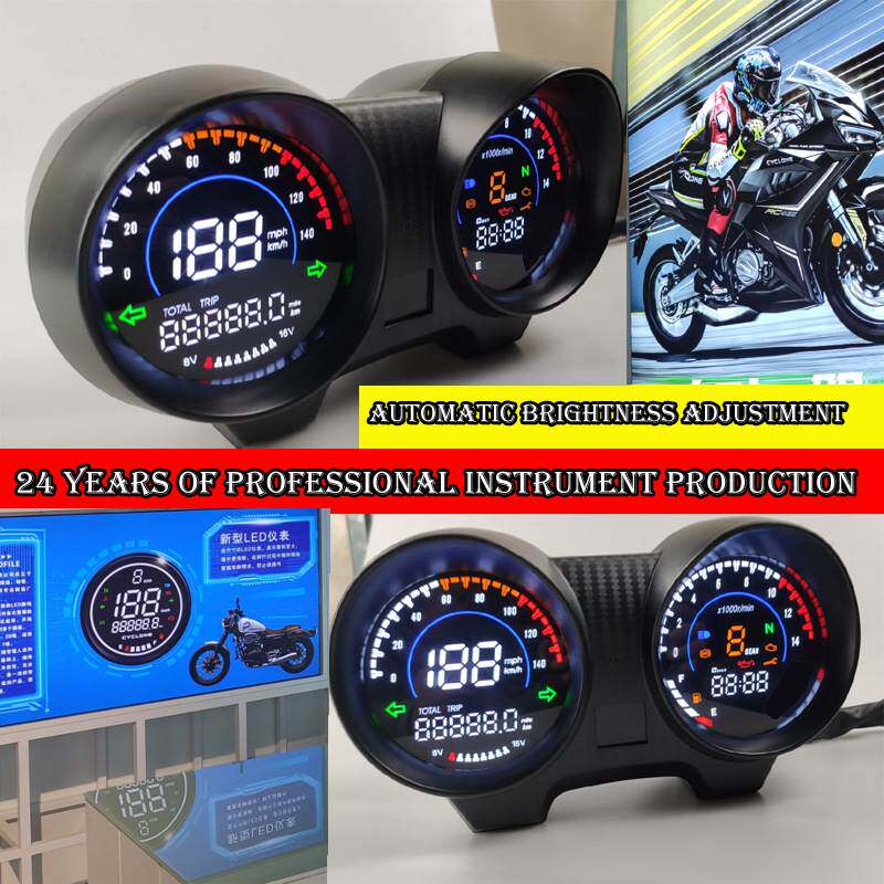 南美摩托车MAX125电子仪表RX110巴西CG TITAN150 Fan150码表