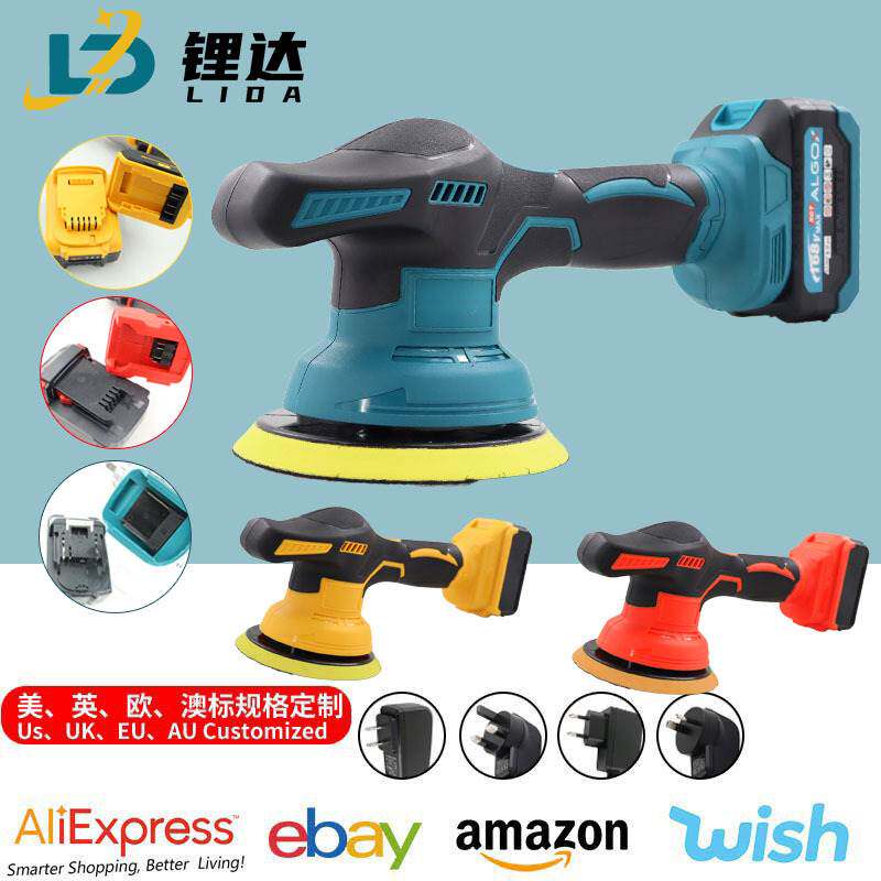 无线数显抛光机打蜡机 12V锂电手持电动漆面打磨上蜡汽车美容工具