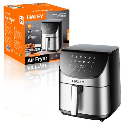 HALEY欧规跨境多功能家用电炸锅可视智能触屏无油大容量空气炸锅