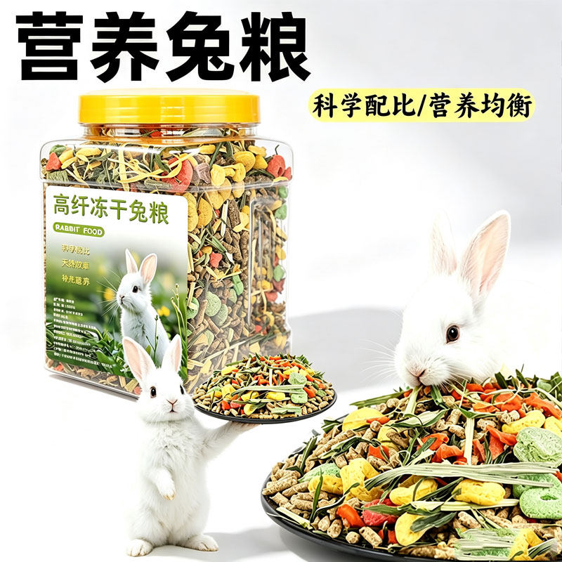 全价营养主食兔粮成幼通用磨牙图片
