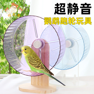 鹦鹉跑轮益智锻炼攀爬训练玩具解闷自嗨牡丹解压虎皮鸟笼配件玄凤