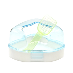 仓鼠浴室大小号浴盆透明浴缸熊仔银狐活物小宠洗澡用品浴沙房厕所