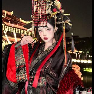 2025新款战国袍女帝汉服大祭司直裾复原大放量汉服蛇年套装