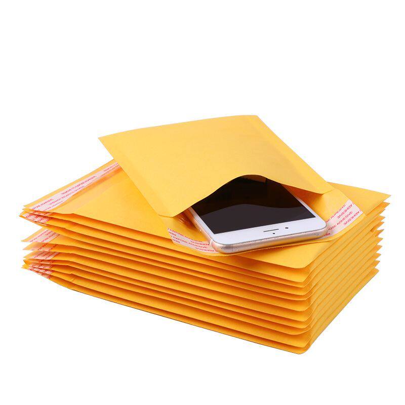 牛皮纸气泡袋防水泡沫袋黄色牛皮纸自封袋超厚信封快递包装袋定制