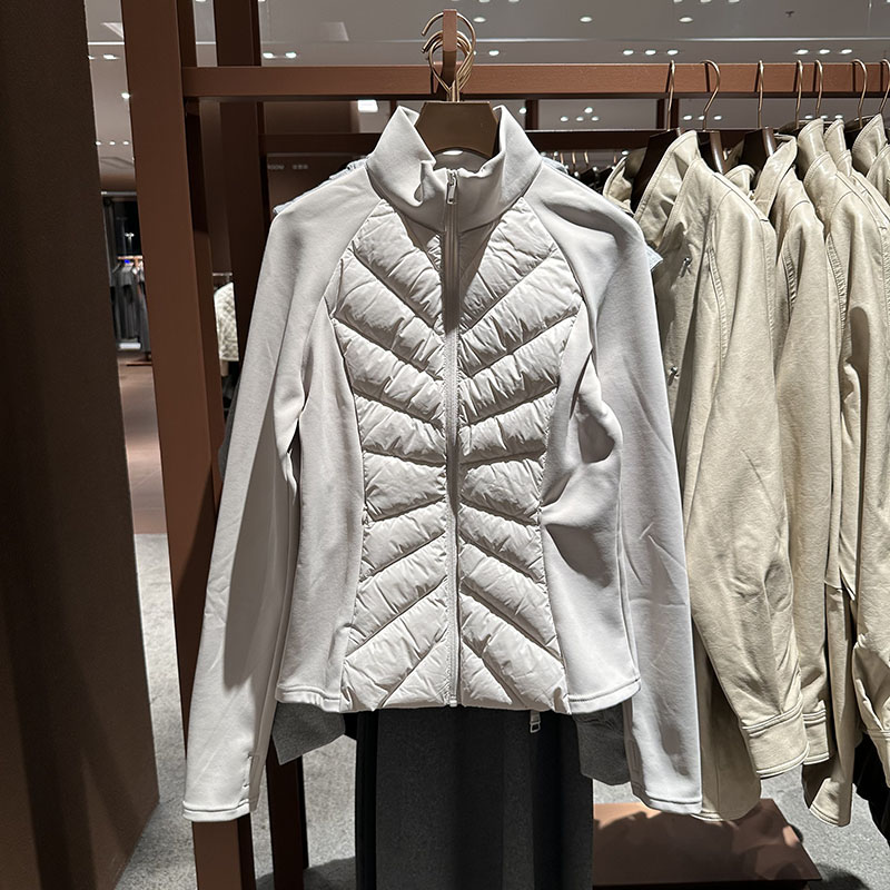 小蛮腰绗缝收腰显瘦羽绒服外套